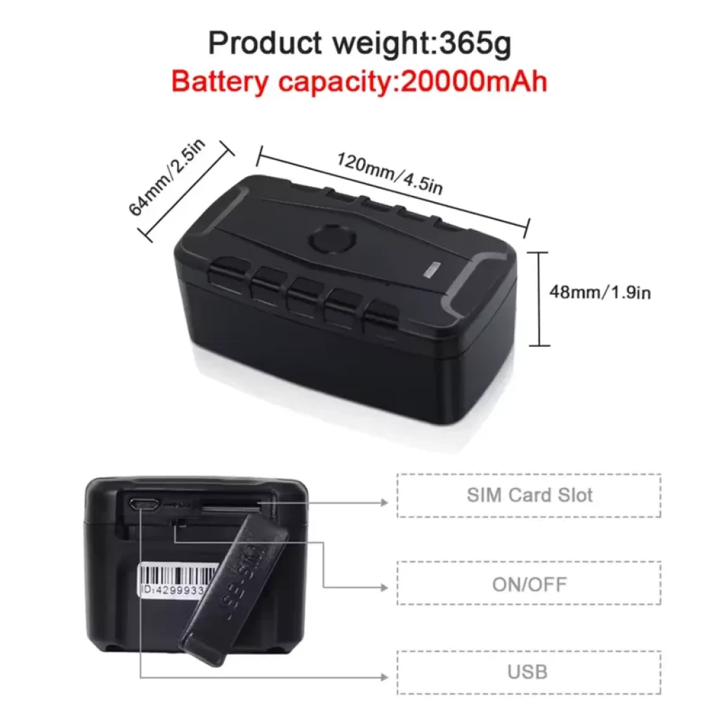 TKSTAR TK918 20000mAh Magnético - Localizador GPS para Coche - Ítem5