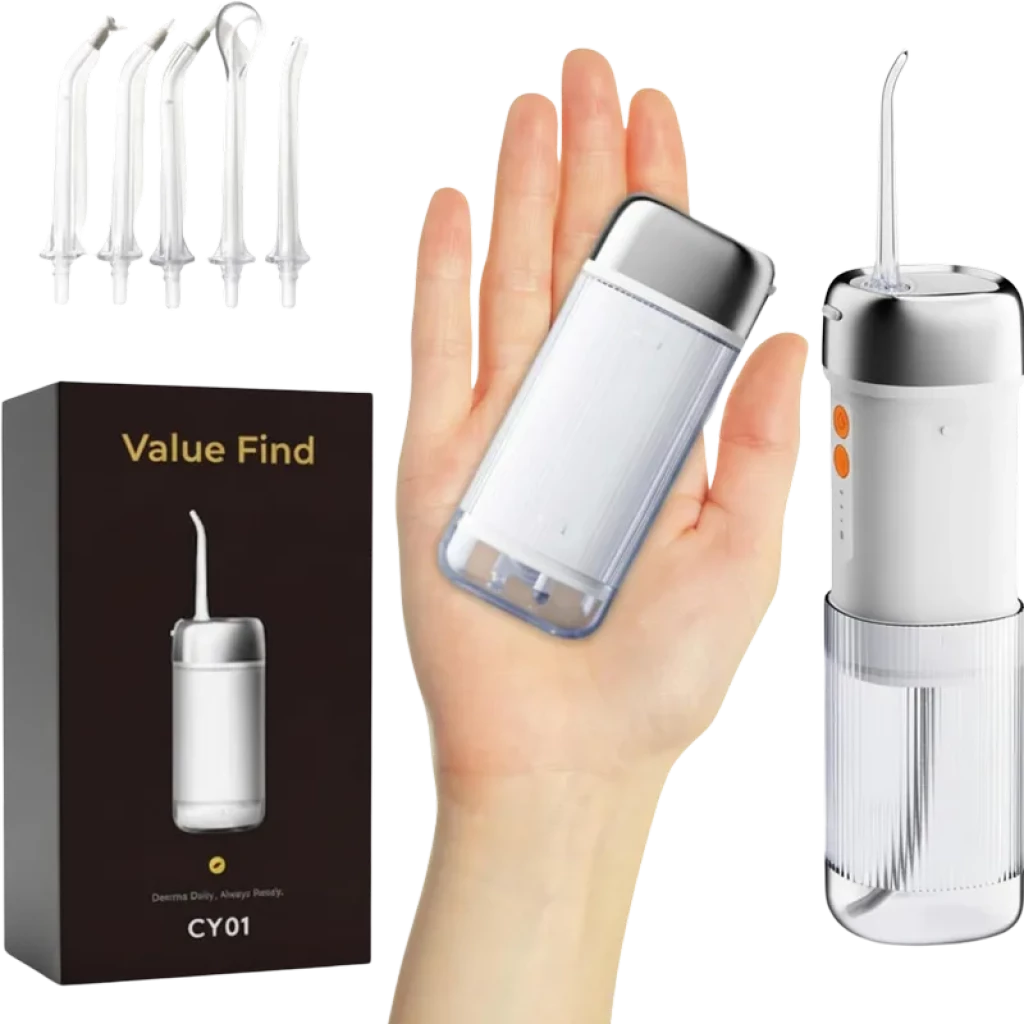 Irrigador bucal portátil Deerma Water Flosser CY01, 240 ml, 140 PSI - Limpeza interdental sem fios - Item3