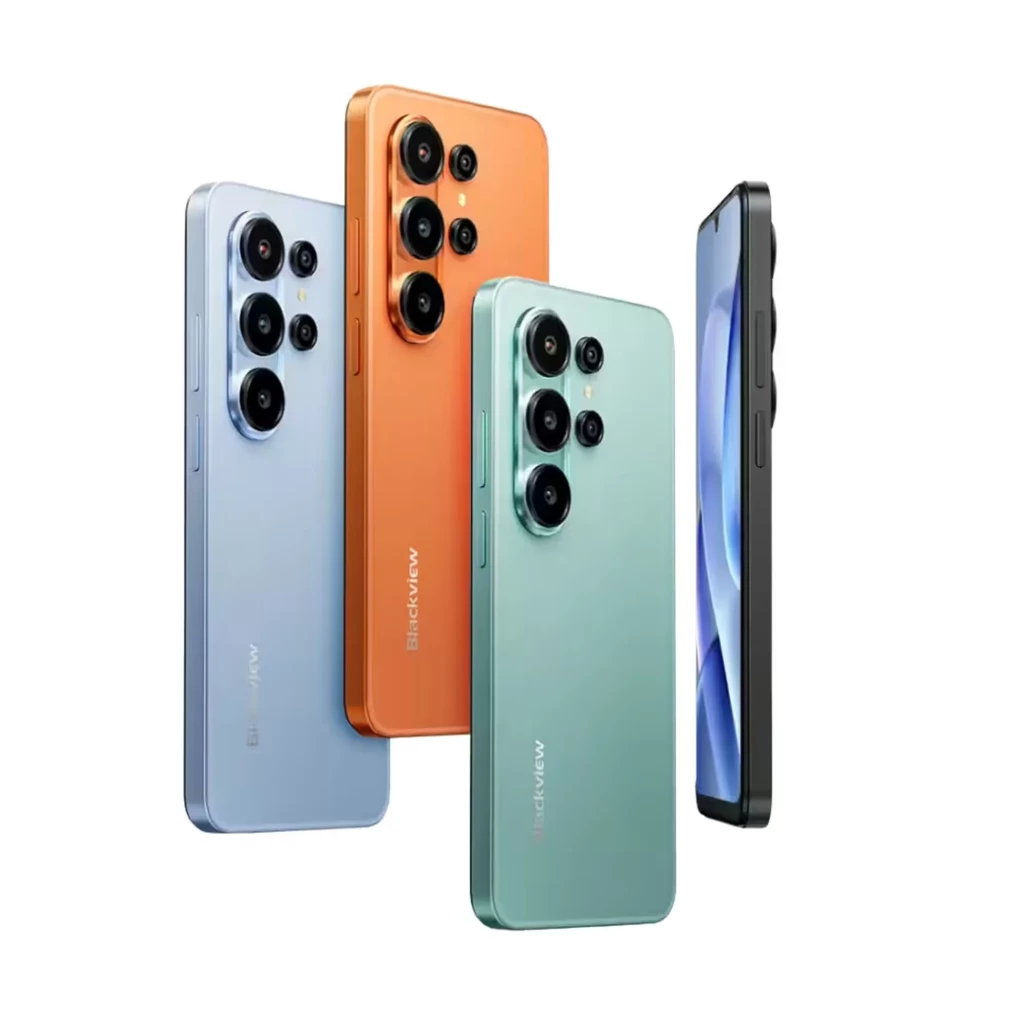 Smartphone Blackview WAVE 10 azul com ecrã HD+ de bordas finas, notch em gota e módulo traseiro com três câmaras verticais e flash integrado - Item4