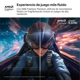 Visuel comparatif FreeSync et G-SYNC: à gauche saccades et déchirures, à droite mouvement fluide et net, idéal pour l’écran gaming LG UltraGear 27 pouces