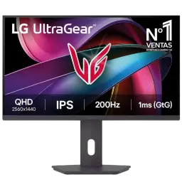 Écran de jeu LG UltraGear 27 pouces, dalle IPS, temps de réponse de 1 ms GtG - Écran PC QHD 200 Hz