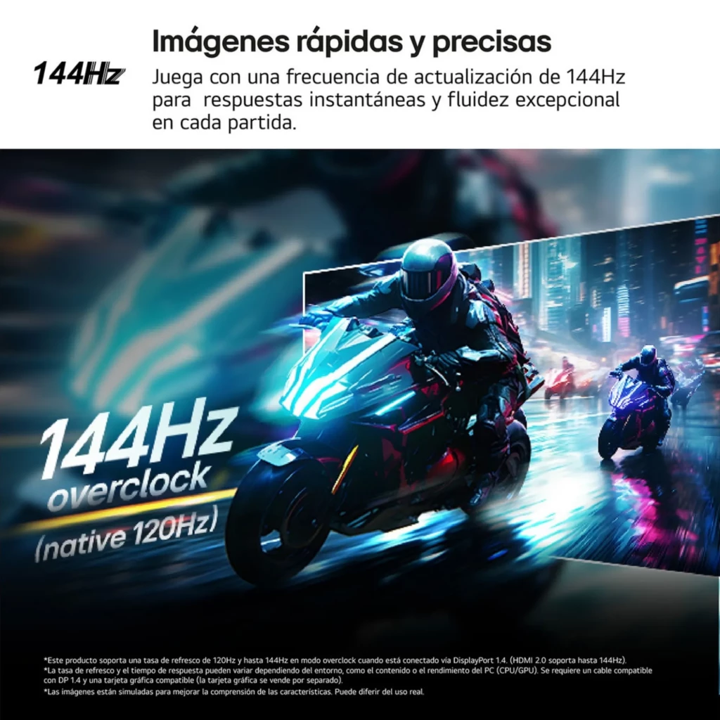 Écran de jeu LG UltraGear 27 pouces, dalle IPS, temps de réponse de 1 ms GtG - Écran PC FHD 144 Hz - Ítem4