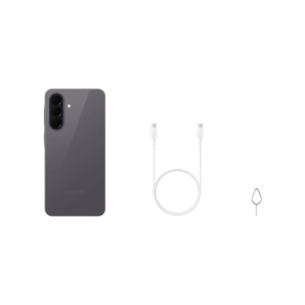 Samsung Galaxy A57 5G cinza com ecrã 6,6, câmara tripla 50 MP, 8 GB RAM e 128 GB. Design fino, furo central no ecrã e módulo traseiro com três lentes - Item11