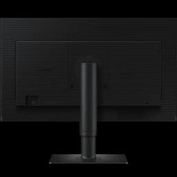 Parte trasera del Samsung S40GD 24" IPS 100Hz con acabado negro, panel texturizado, soporte ergonómico ajustable en altura y base rectangular estable