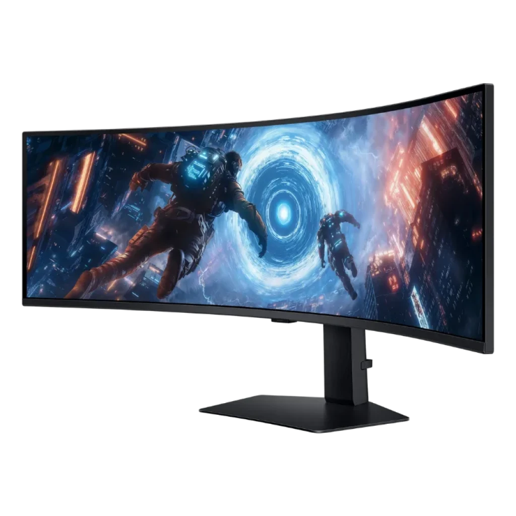 Monitor curvo Samsung Odyssey G9 G91F de 49 pulgadas, resolución Dual QHD y formato panorámico 32:9 - Ítem1