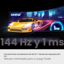 Samsung Odyssey G9 G91F 49 pouces DQHD incurvé VA, 144 Hz et 1 ms, FreeSync Premium Pro, écran ultra-large pour une expérience de jeu immersive avec une voiture de sport à l'écran