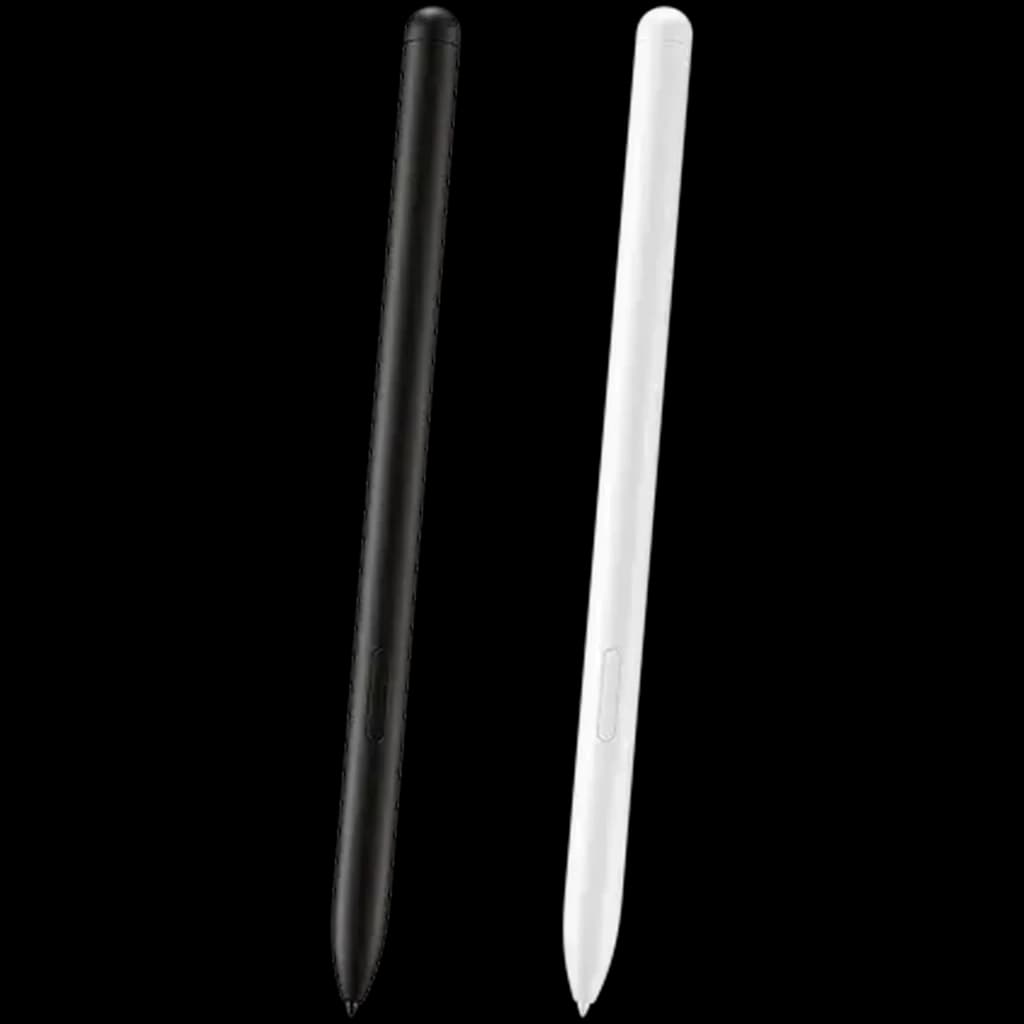 Samsung S Pen para Tab S9/S10 Series Negro, lápiz estilizado con punta fina y cuerpo mate; incluye variante blanca, clip lateral y diseño magnético