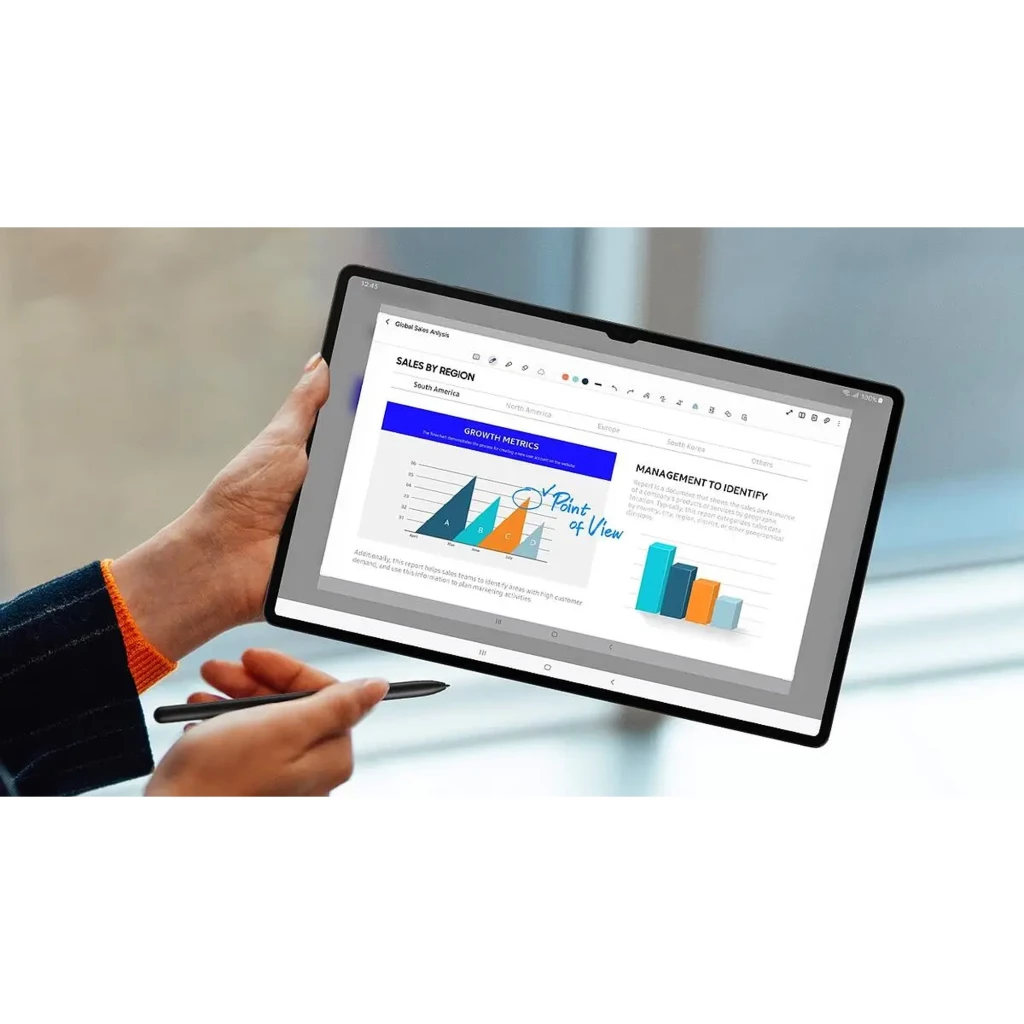 Samsung S Pen para Tab S9/S10 Série Preto, corpo slim em preto fosco, ponta fina precisa e botão lateral, design elegante para escrita e desenho - Item5