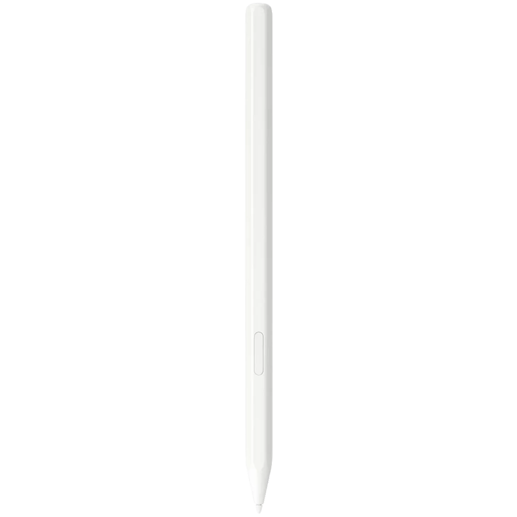 Samsung S Pen Tab S11 Série Branco com corpo fino e fosco, ponta precisa e topo chanfrado com logo Samsung, design minimalista e elegante - Item1