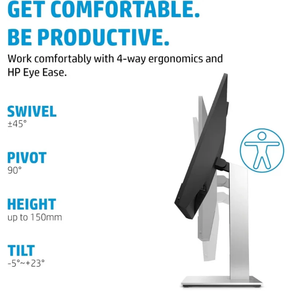 HP E24m G4 avec webcam 5 Mpx déployée et écran IPS de 23,8 pouces - Ítem3