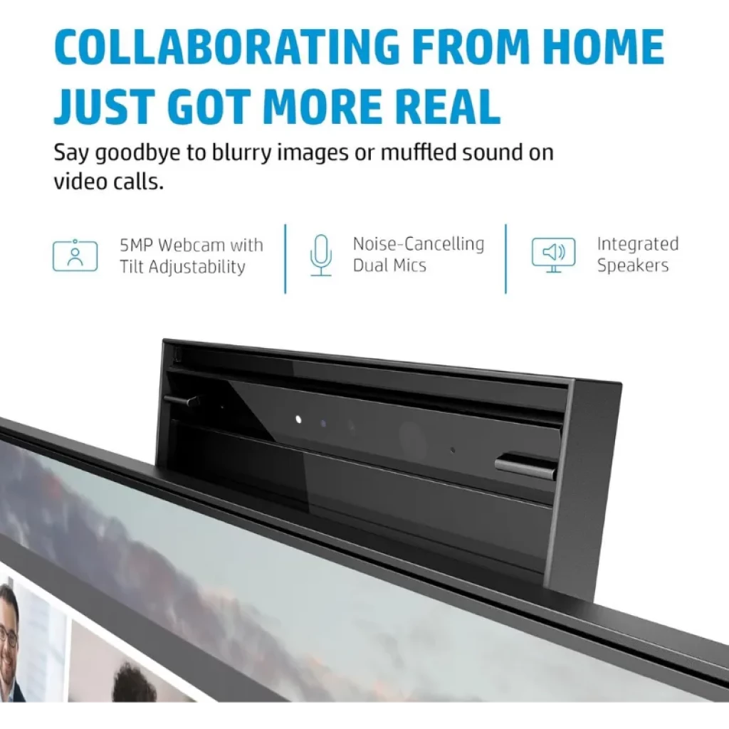 HP E24m G4 avec webcam 5 Mpx déployée et écran IPS de 23,8 pouces - Ítem4