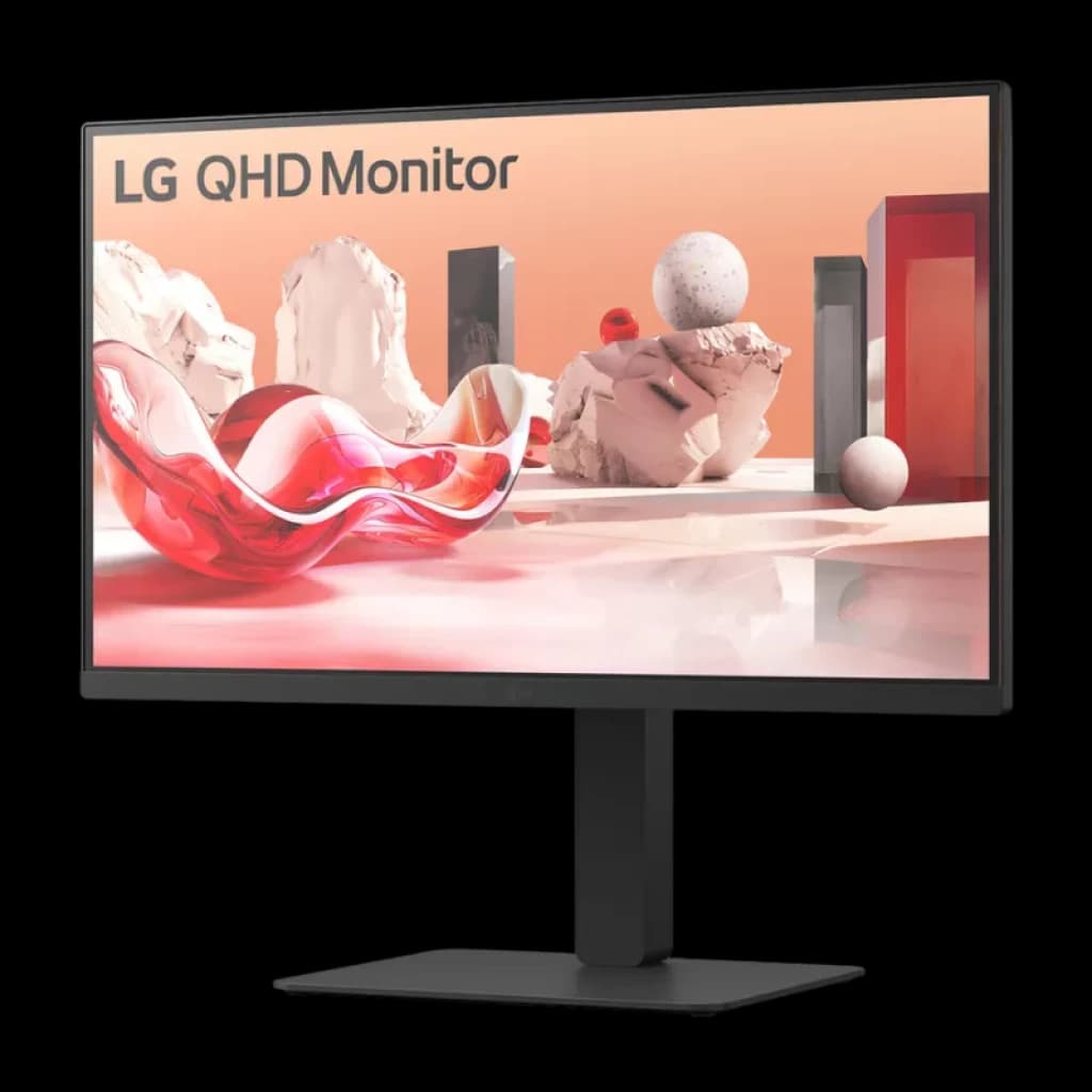 Vue à 45 degrés du LG 27BA75QB-B.AEU 