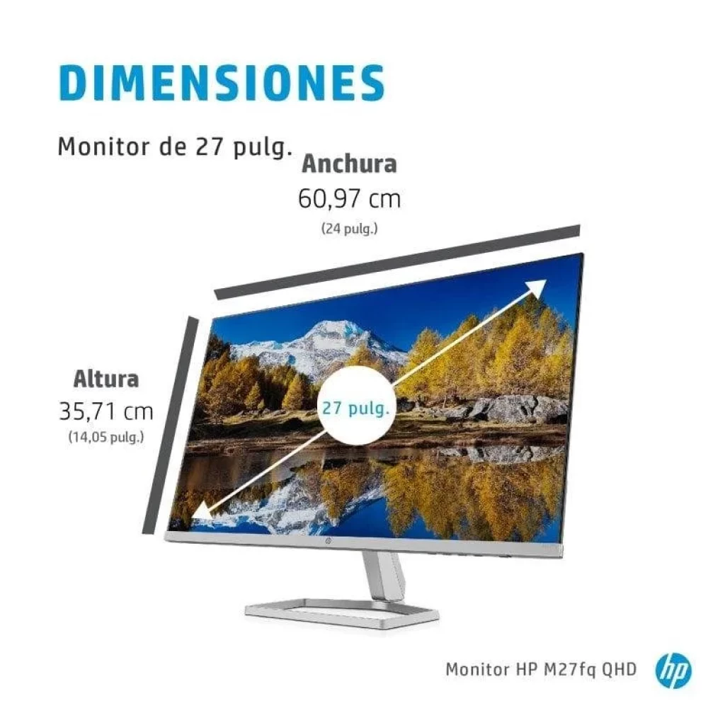 HP M27fq, 27 pouces, résolution QHD, avec un design à bords ultra-fins - Ítem5