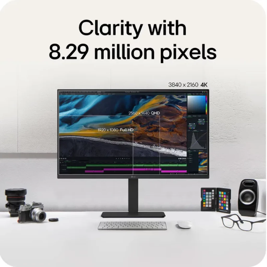 LG 32U720A-B de 31,5 polegadas com molduras finas, suporte ajustável e conectividade USB-C PD de 90 W - Item3