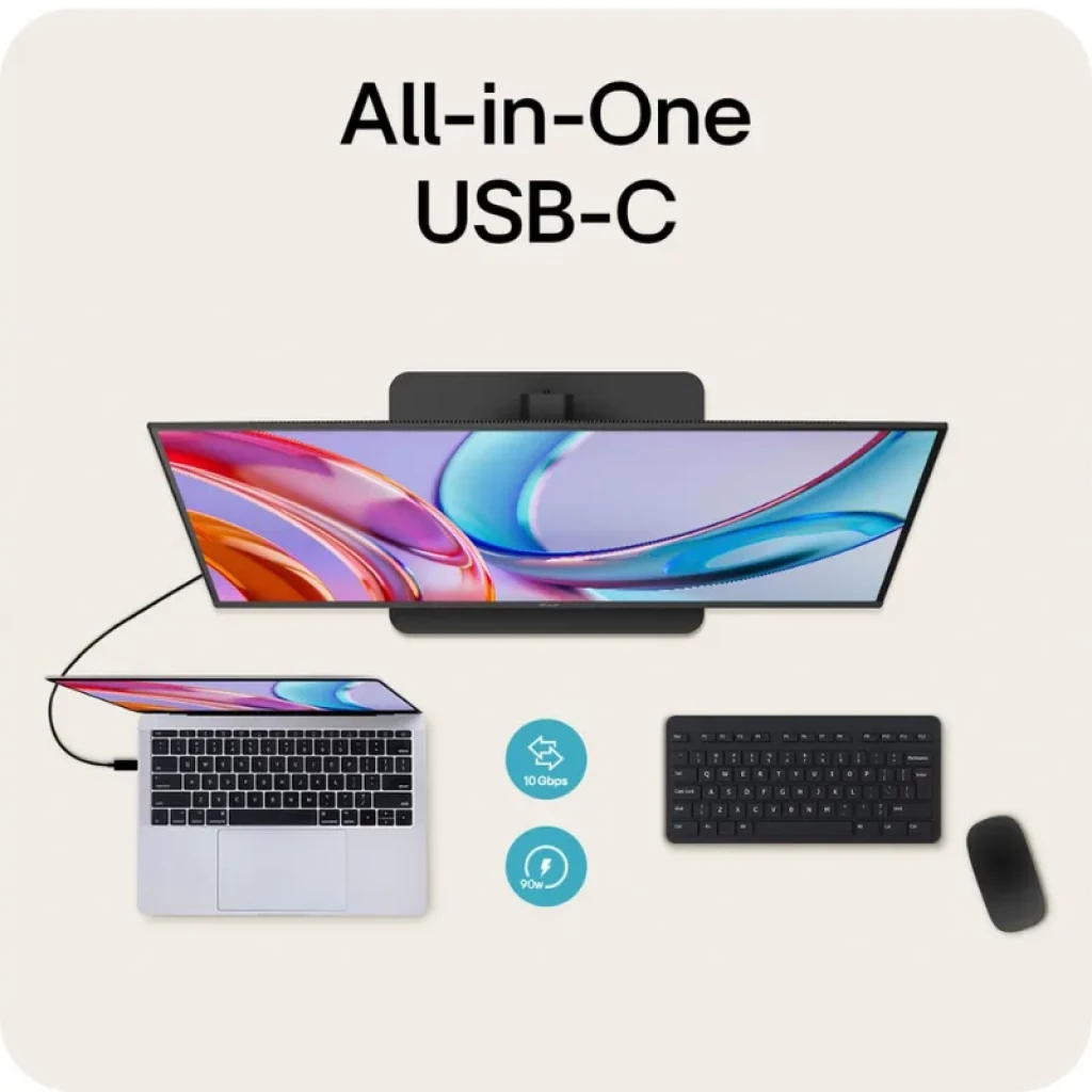 LG 32U720A-B de 31,5 polegadas com molduras finas, suporte ajustável e conectividade USB-C PD de 90 W - Item5