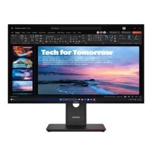 Monitor profissional Lenovo ThinkVision T27QD-40 QHD 120 Hz com molduras finas