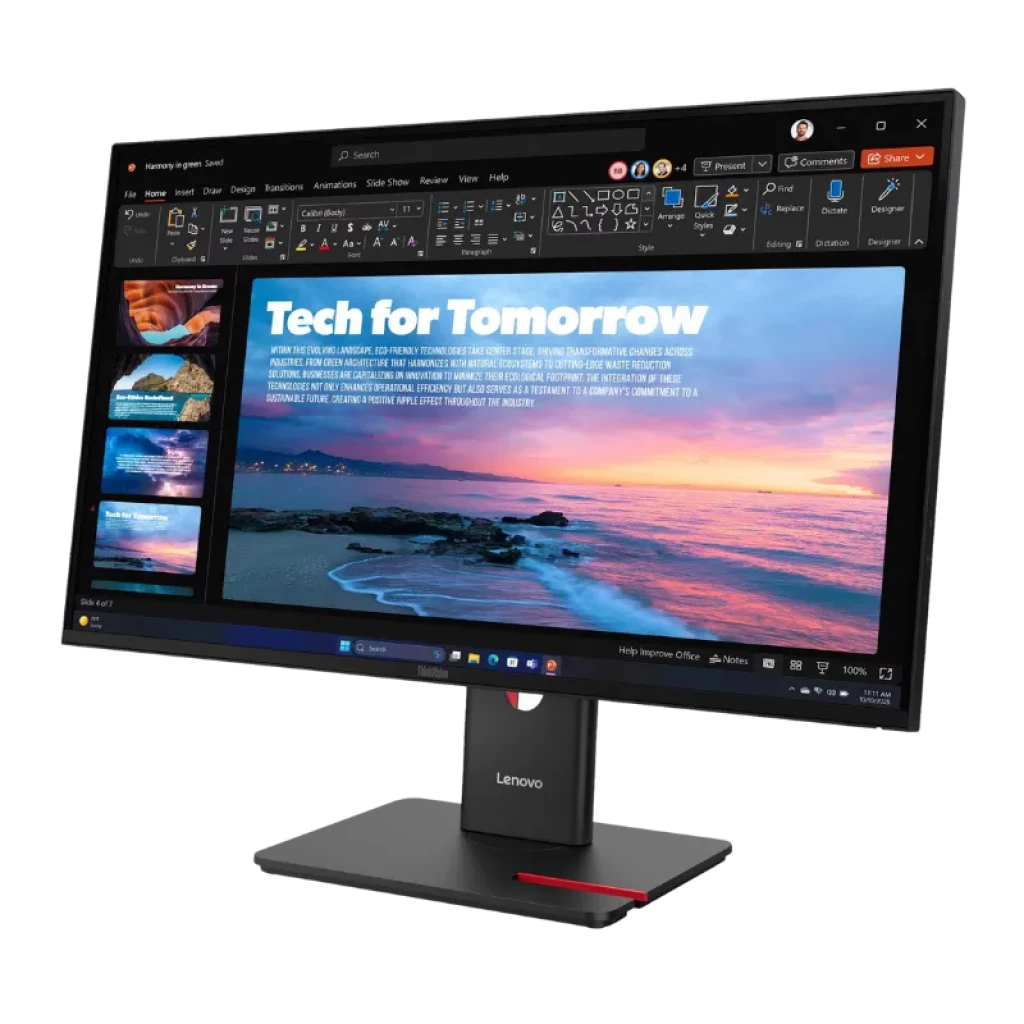 Monitor profissional Lenovo ThinkVision T27QD-40 QHD 120 Hz com molduras finas - Item1