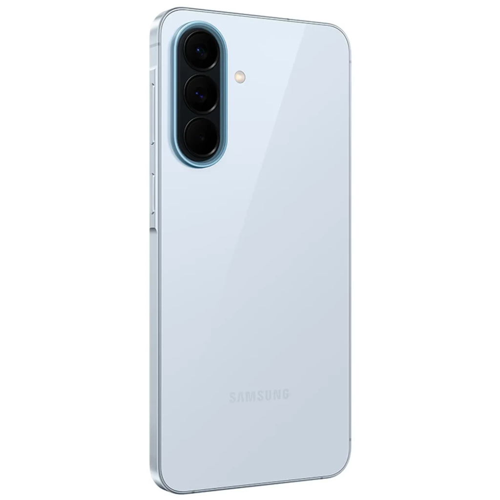 Samsung Galaxy A57 5G bleu, écran Super AMOLED bord à bord avec poinçon central, triple module photo arrière vertical, design fin et épuré - Ítem2