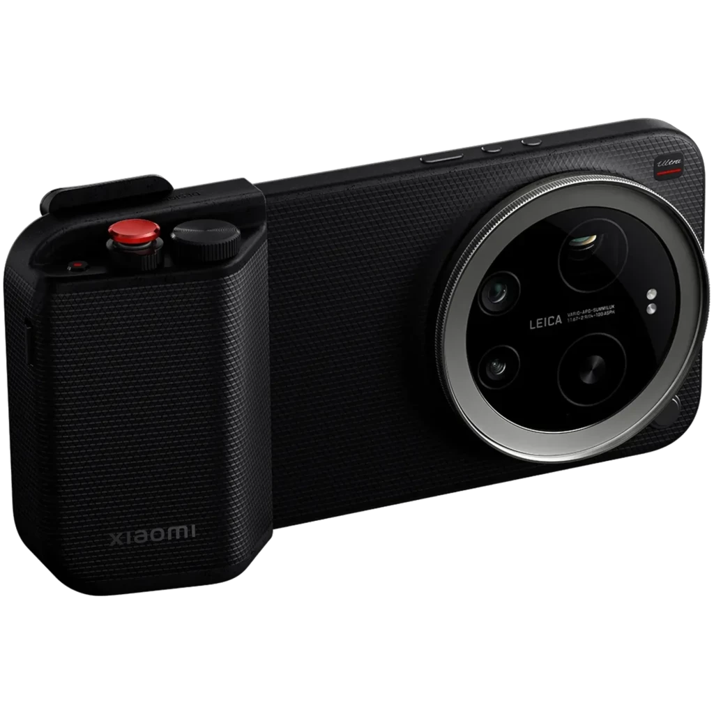 Xiaomi 17 Ultra Photography Kit Pro con empuñadura ergonómica, gran dial rojo, cuerpo texturizado y módulo Leica circular con múltiples lentes y aro - Ítem1