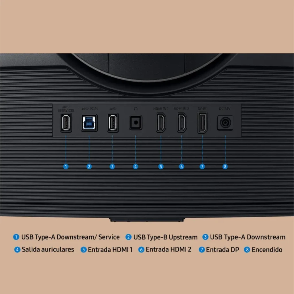 Monitor Samsung Odyssey G75F 37 pulgadas 4K curvo 1000R - Ítem6