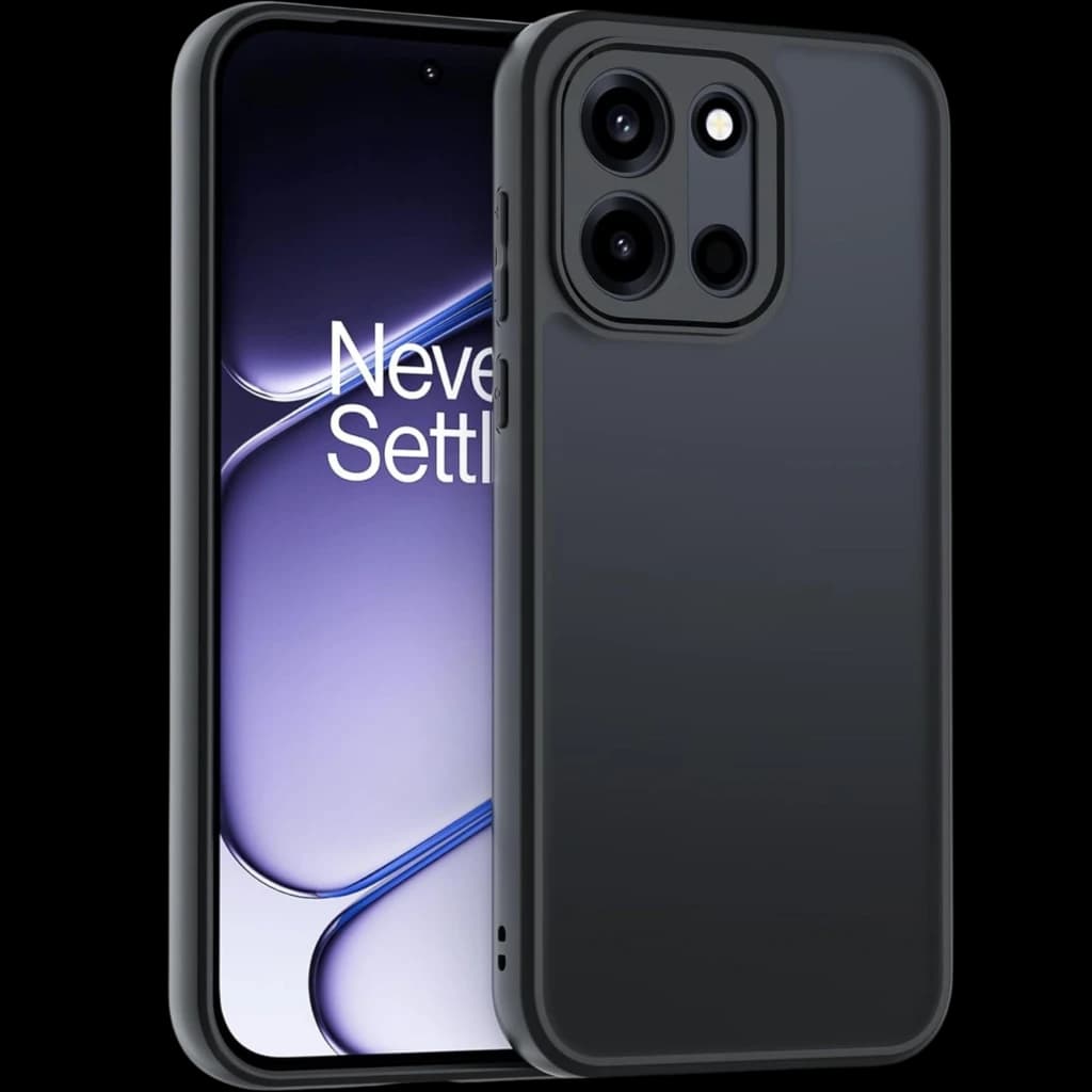 Funda Square Liquid Premium negra para Oneplus Nord 6 