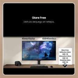 Samsung Odyssey G6 G60SF 27 polegadas QHD OLED 500 Hz com tela antirreflexo, bordas finas, base ajustável e visual gamer imersivo em preto