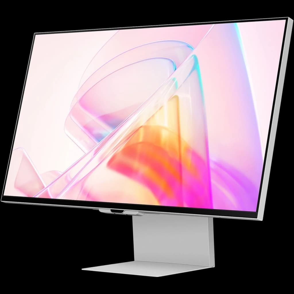 Écran Samsung ViewFinity S9 S90PC 27 pouces 5K mat avec bords fins, dalle antireflet, pied métallique élégant et affichage aux couleurs vives