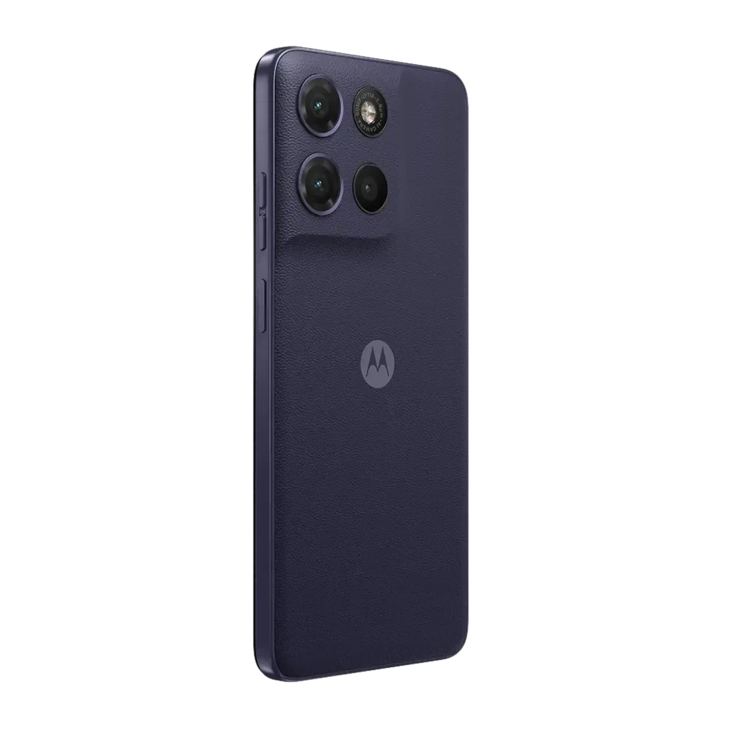 Motorola Moto G17 azul Evening Blue con triple cámara trasera, pantalla FullHD+ con orificio central, acabado mate y bordes curvos elegantes - Ítem4