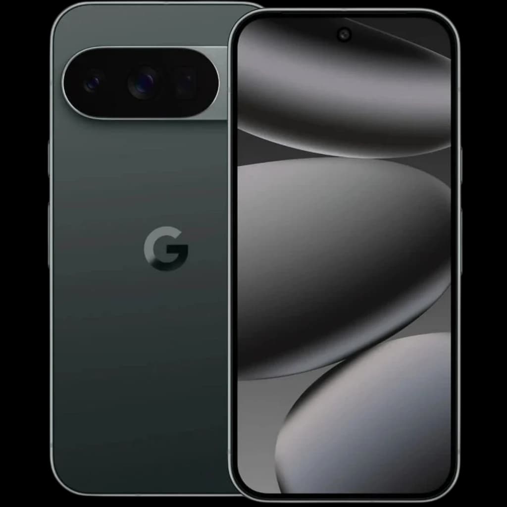 Google Pixel 10 Pro XL obsidienne reconditionné excellent état avec grand écran bord à bord, poinçon central et triple module photo horizontal élégant