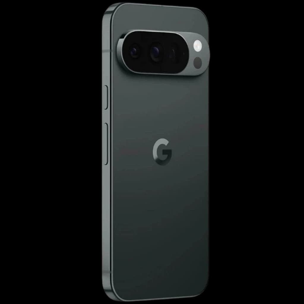 Google Pixel 10 Pro XL Obsidienne reconditionné excellent état dos vert sombre logo G module photo horizontal triple capteurs flash design anguleux élégant