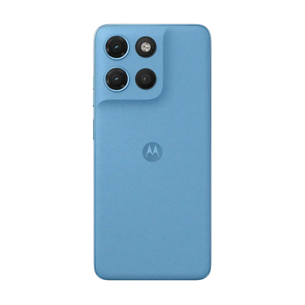 Motorola Moto G17 Power Alaskan Blue, écran FullHD+ bord à bord avec poinçon central, triple caméra arrière proéminente, dos texturé élégant - Ítem2