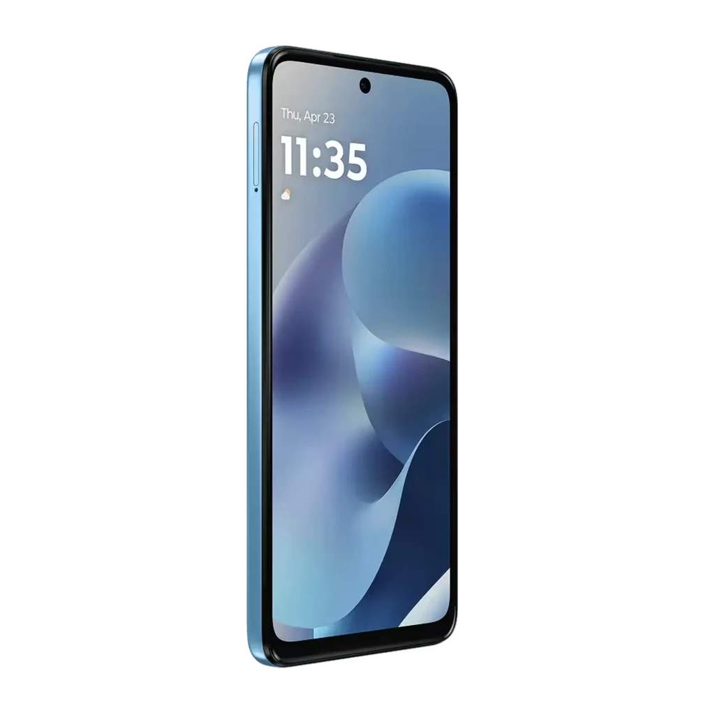 Motorola Moto G17 Power Alaskan Blue, écran FullHD+ bord à bord avec poinçon central, triple caméra arrière proéminente, dos texturé élégant - Ítem3