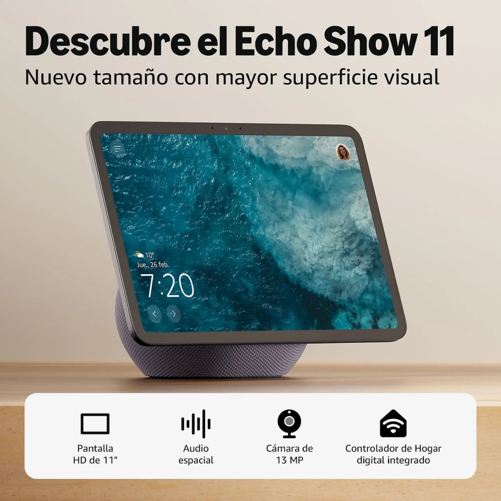 Amazon Echo Show 11 Glacial White com ecrã Full HD de 11