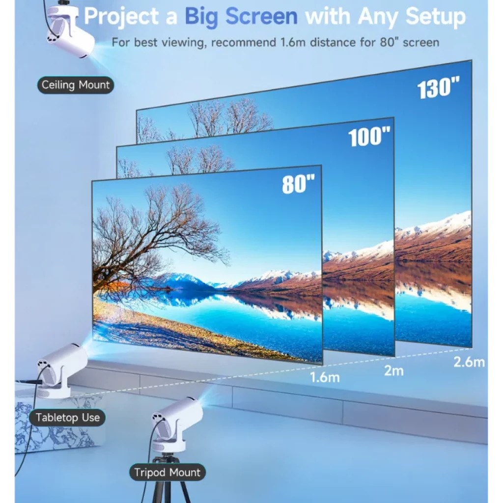 Proyector Magcubic HY300 Pro Plus frontal - Ítem1