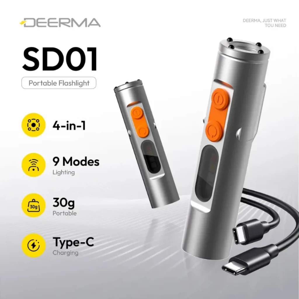 Deerma SD01 de 350 lúmenes con chasis de policarbonato - Ítem1