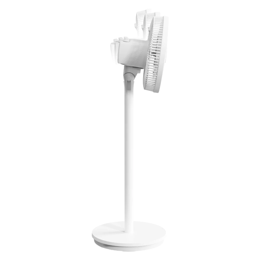 Deerma FD13W - Ventilador de Pie blanco minimalista con rejilla espiral, base redonda estable y altura fija, diseño moderno para hogar u oficina - Ítem3