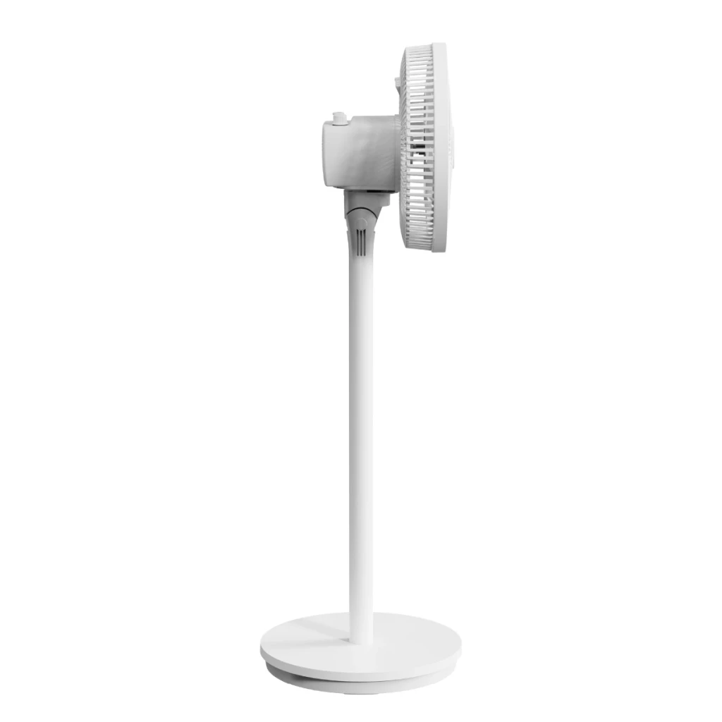 Deerma FD13W - Ventilador de Pie blanco minimalista con rejilla espiral, base redonda estable y altura fija, diseño moderno para hogar u oficina - Ítem2