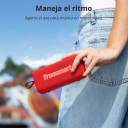 Tronsmart Trip 2 10 W Bluetooth 5.3 Gris enceinte portable compacte avec tissu maillé, logo en relief, sangle arrière pour transport facile en extérieur