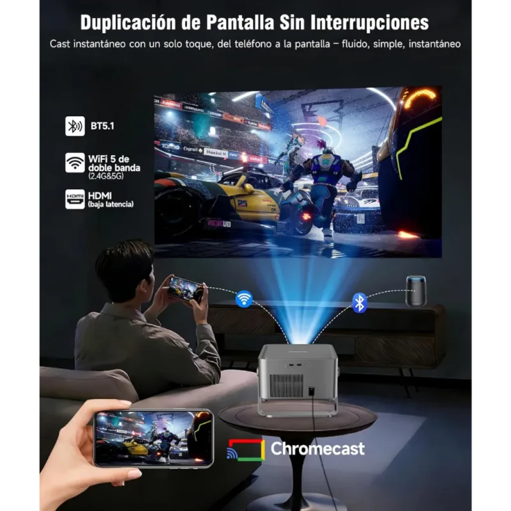 Proyector Magcubic HY450GT con soporte giratorio de 180 grados - Ítem2