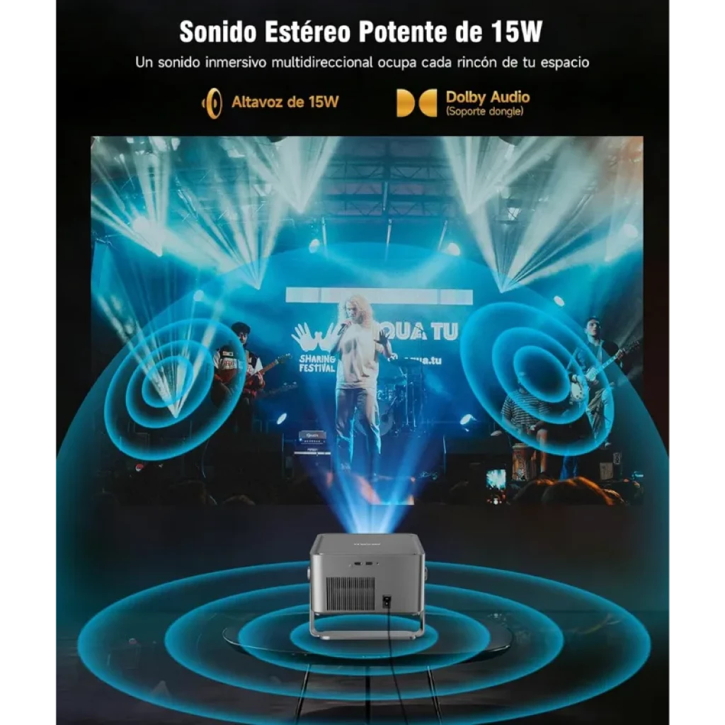 Proyector Magcubic HY450GT con soporte giratorio de 180 grados - Ítem4