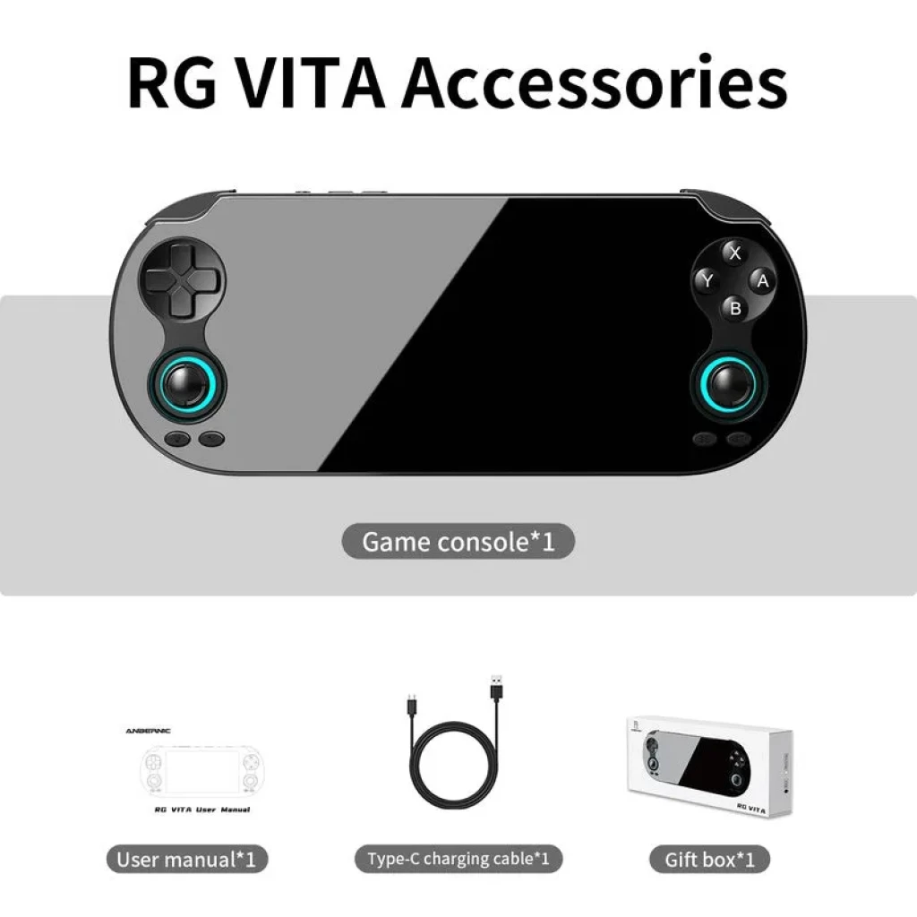 Consola Anbernic RG Vita Negro con pantalla IPS de 5.46 pulgadas y sistema Android 12 - Ítem2