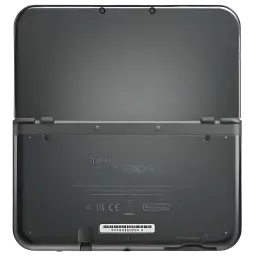 Nintendo 3DS XL grise rénovée en excellent état, coque arrière gris anthracite mate, charnières solides, logos 3DS discrets, ports et vis apparents propres