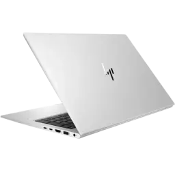HP EliteBook 850 G8 argent, châssis fin, logo HP chromé, écran 15,6 pouces, ports latéraux visibles, clavier QWERTZ, état rénové bon état