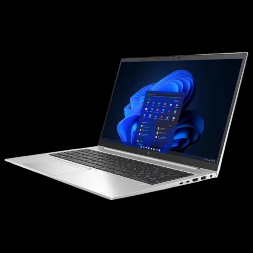 Ordinateur portable HP EliteBook 850 G8 argent, écran 15,6 pouces, clavier QWERTZ noir, châssis fin, dalle mate anti-reflets, webcam intégrée, état bon