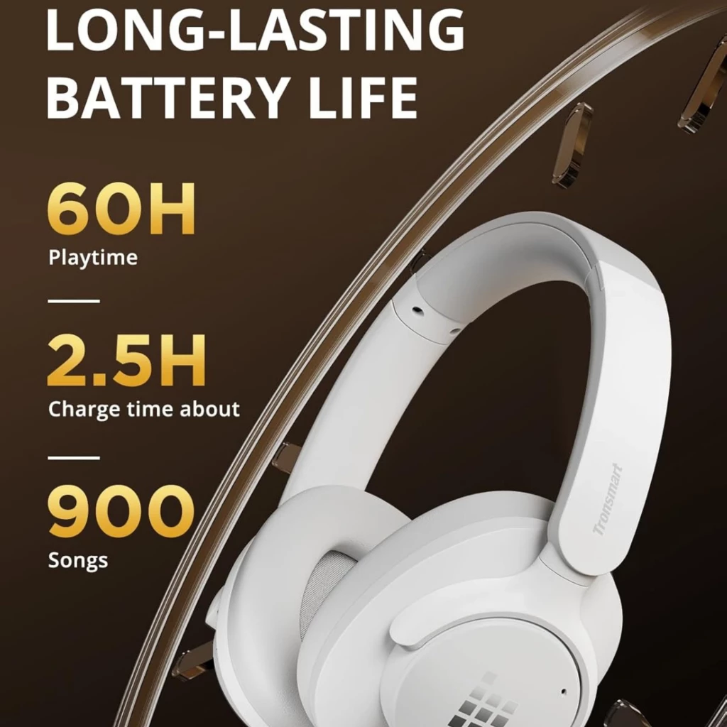 Tronsmart Q20S - Auscultadores sem fios com cancelamento de ruído híbrido e 60 horas de autonomia - Item4