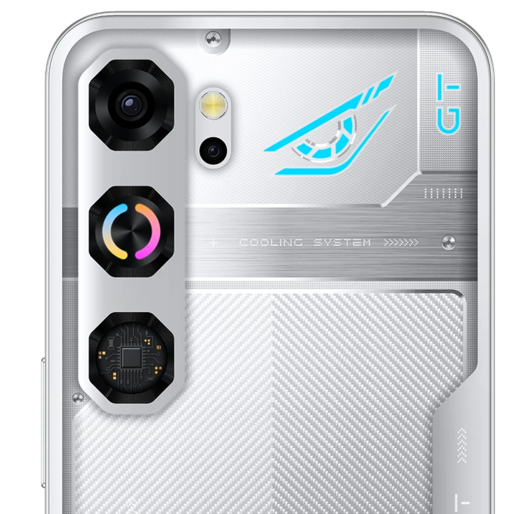 Nubia Neo 5 GT argent avec dos texturé gamer, modules photo hexagonaux, logo lumineux bleu, écran AMOLED 1,5K bord à bord avec poinçon central - Ítem2