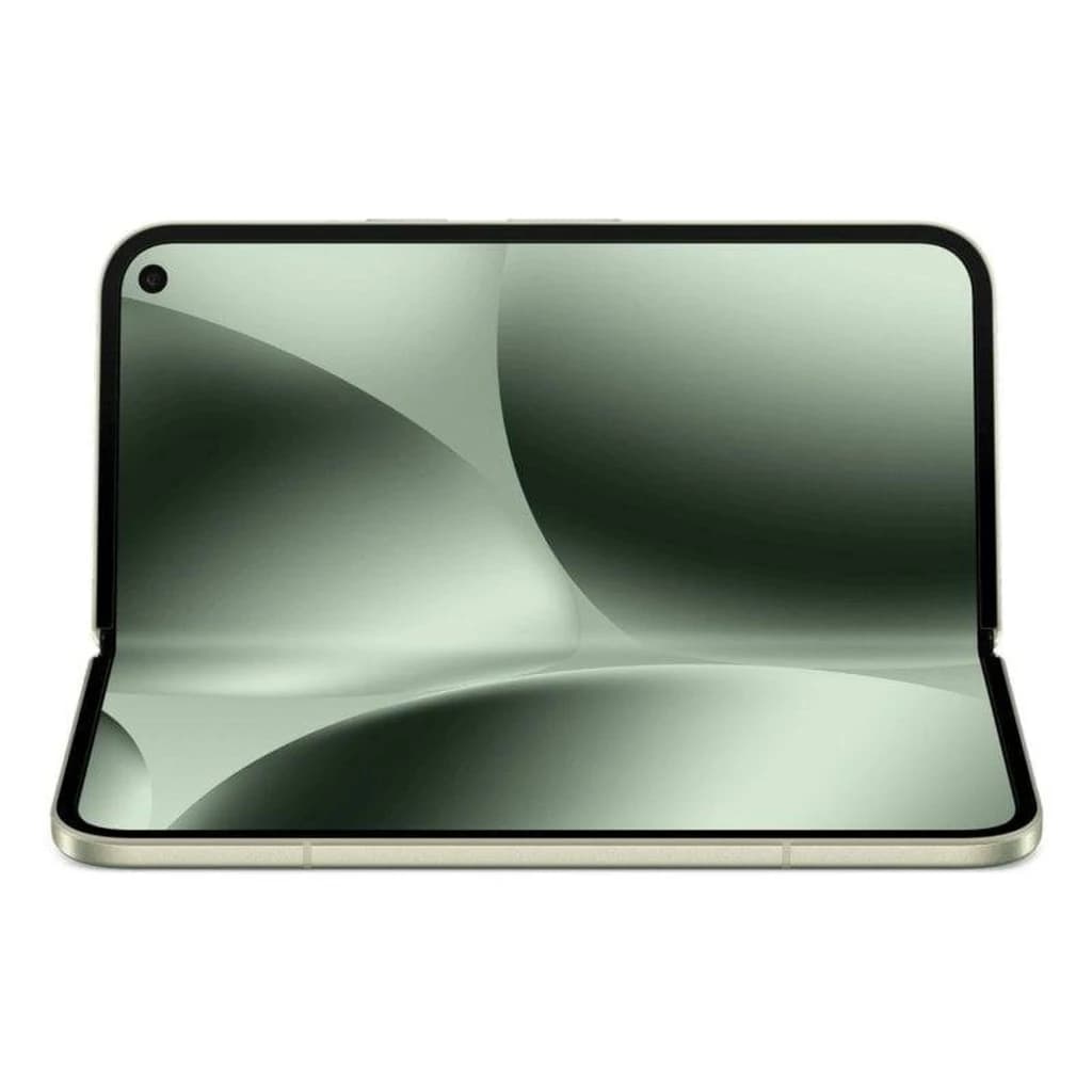 Tela interna dobrável jade do Google Pixel 10 Pro Fold 5G, ampla e sem moldura, com câmera frontal em furo no canto superior esquerdo