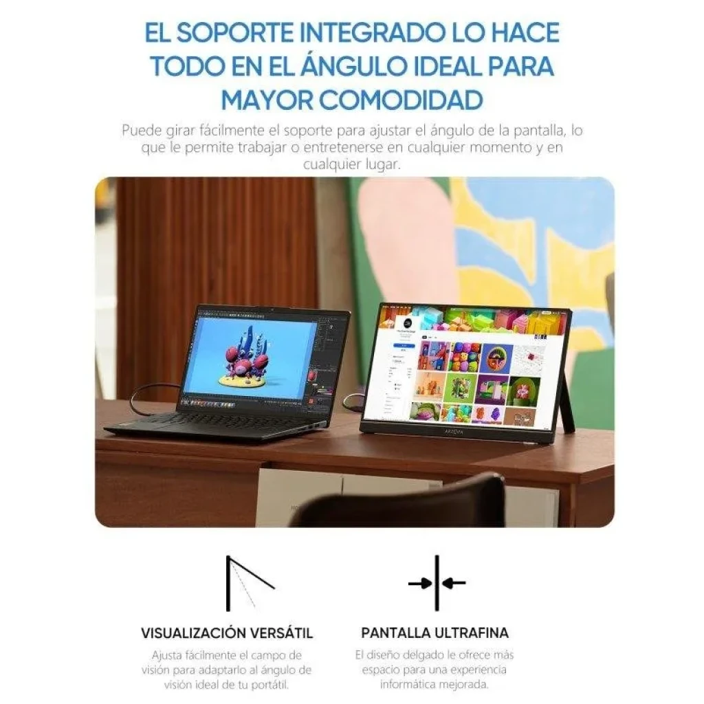 Monitor portátil Arzopa Z1C de 16,1 polegadas com ecrã IPS FHD e cores vivas - Item3