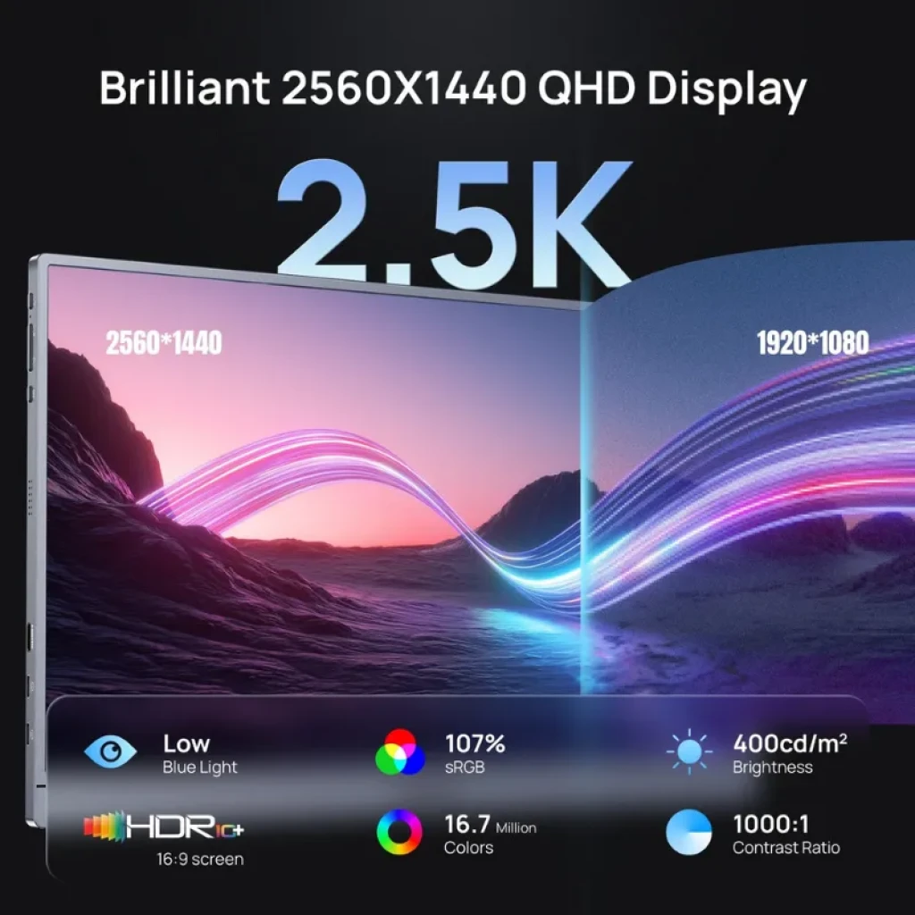 Monitor portátil Arzopa Z3FC de 16,1 polegadas, IPS, 2,5K, 180 Hz - Item1