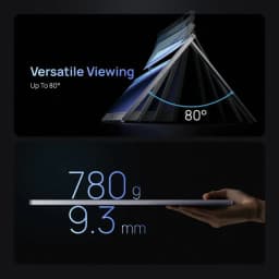 Monitor portátil Arzopa Z3FC 16,1 QHD 180Hz con soporte ajustable hasta 80°, diseño ultrafino de 9,3 mm y peso ligero de 780 g